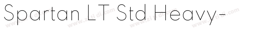 Spartan LT Std Heavy字体转换